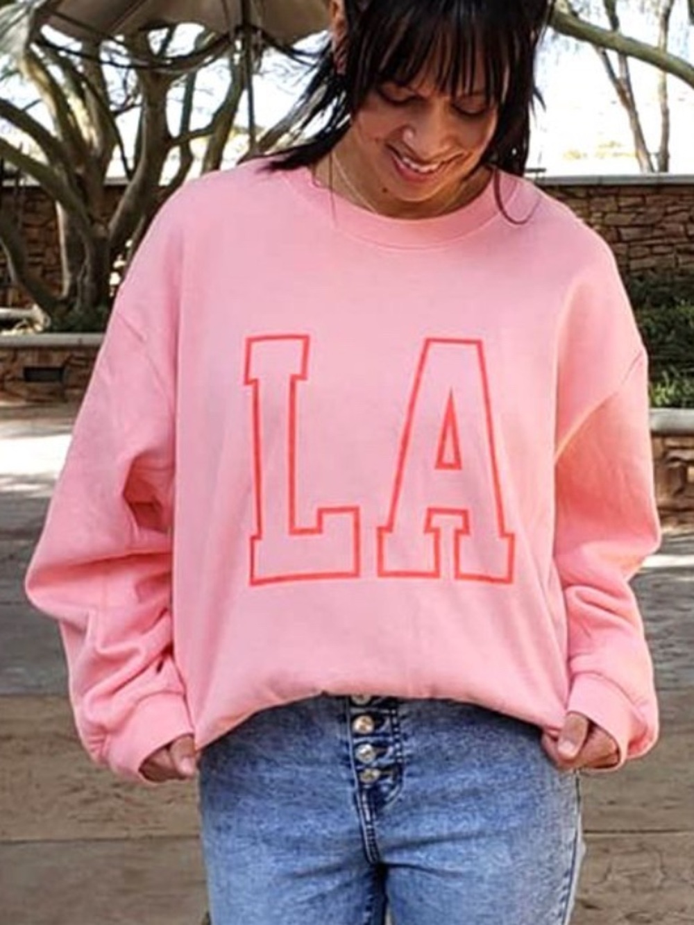 wild fable Pink LA Graphic Sweatshirt